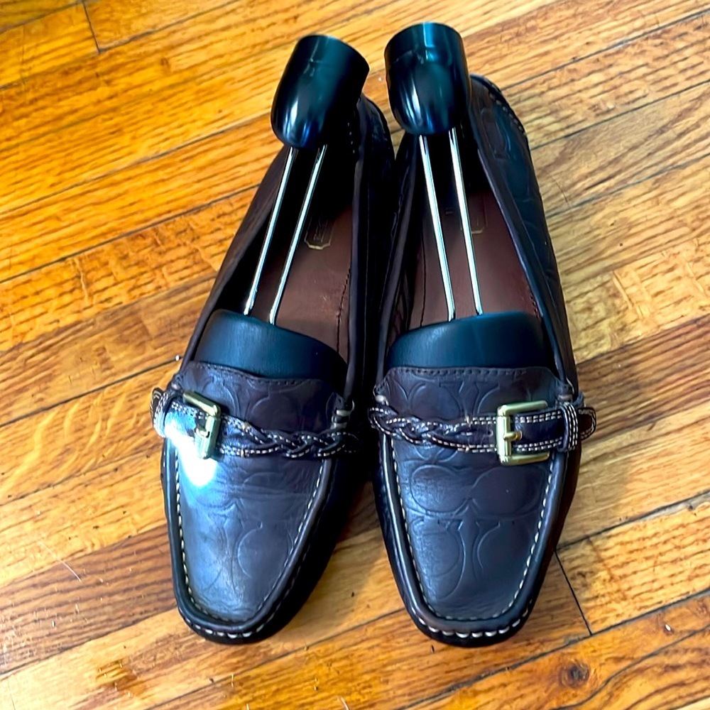 Coach moccasin genuine leather classic Coa ch styling